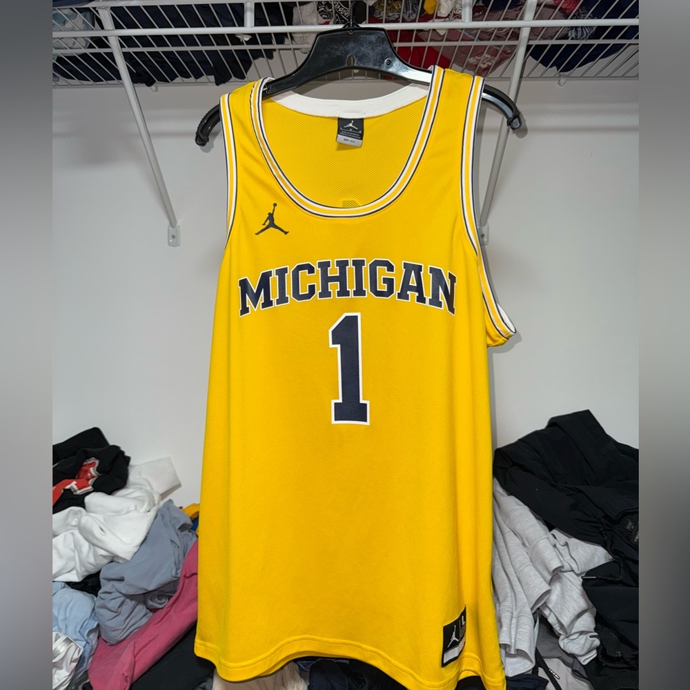 Large Michigan basketball jersey Jordan brand